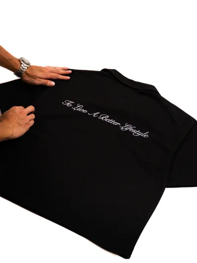 BC Structured Polo Tee Black