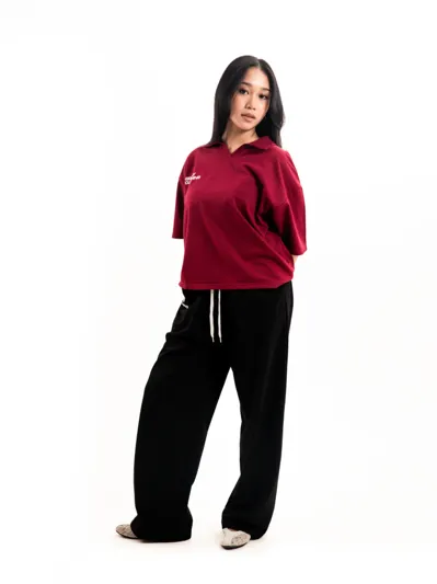 BC Structured Polo Tee Maroon